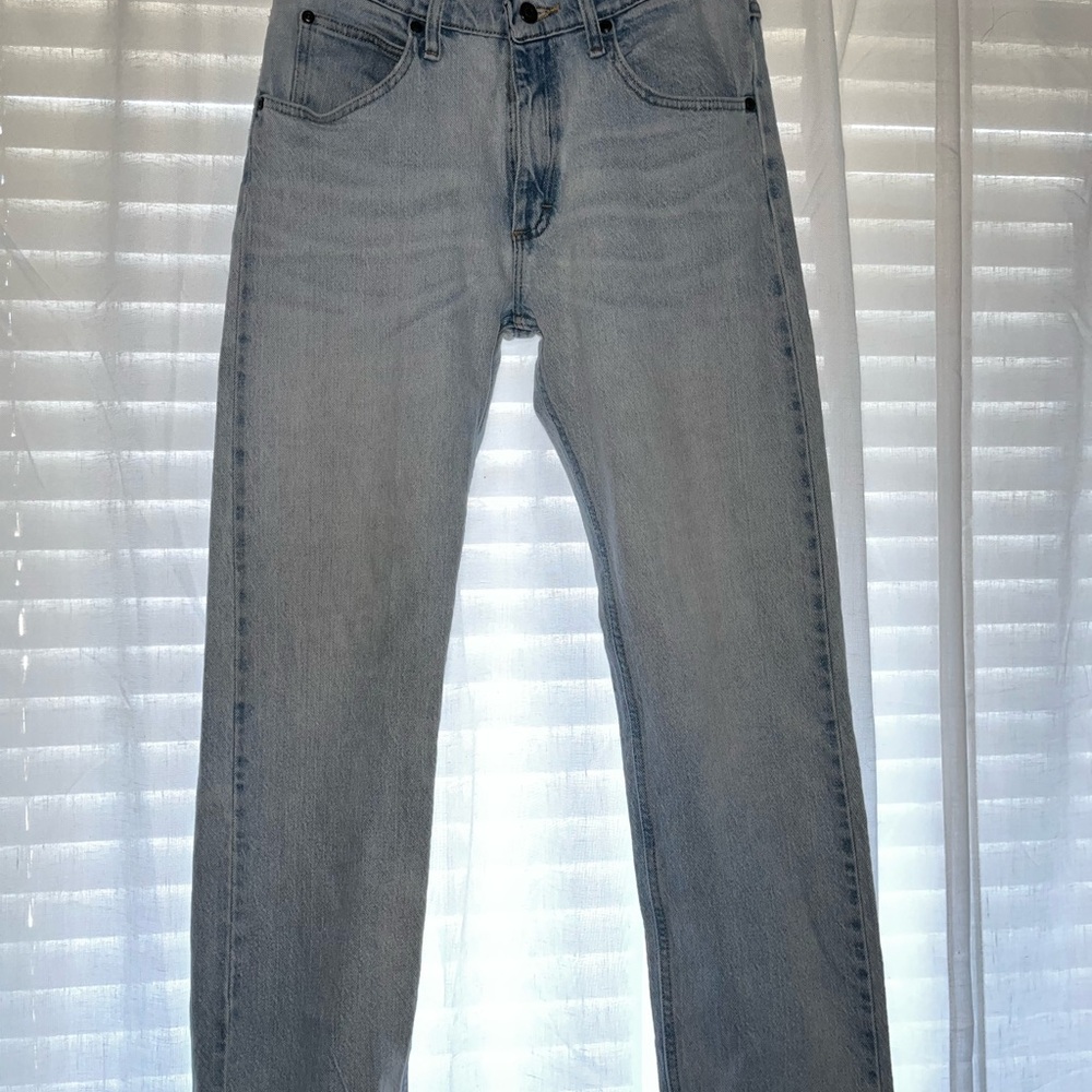 Wrangler Men's Straight Jeans - Light Blue
